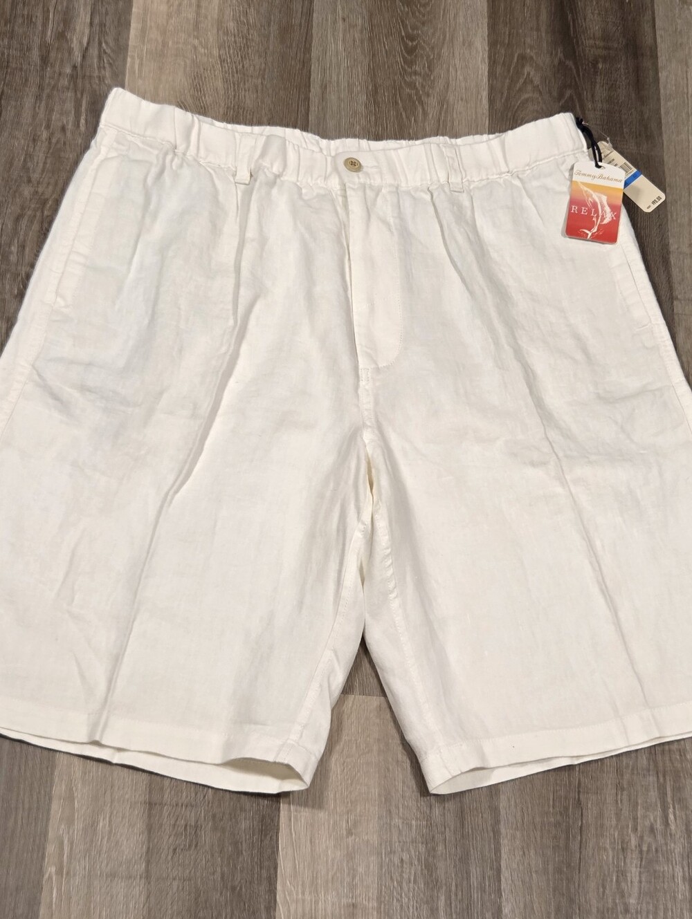 New! white linen men's shorts Tommy Bahama XL